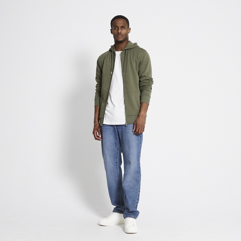 Zip hoodie "Rocky" Army Green